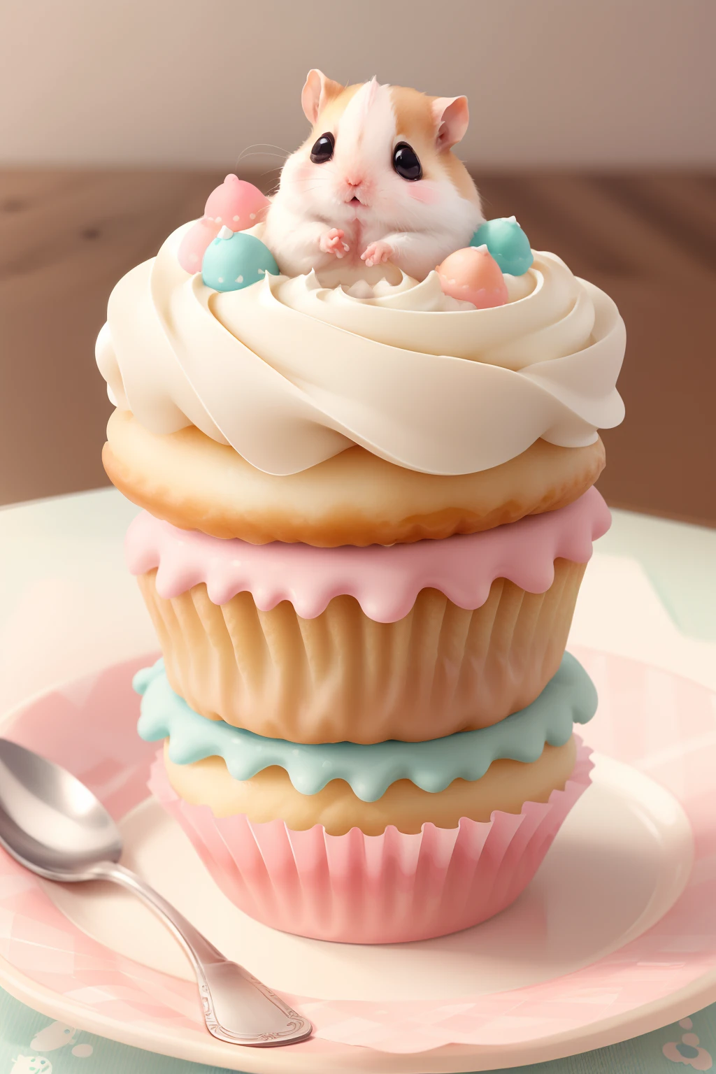 sweet treat , delicious, SemlaStyle,
kawaiitech, pastel colors, kawaii, cute colors, hamster