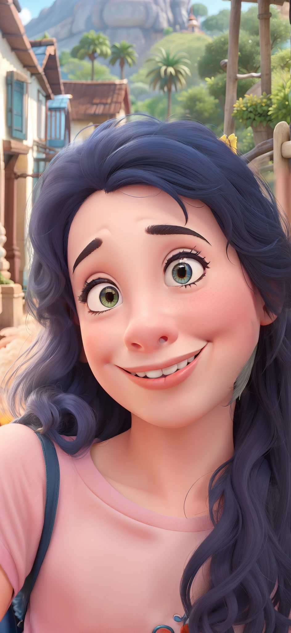 Menina feliz estilo Disney