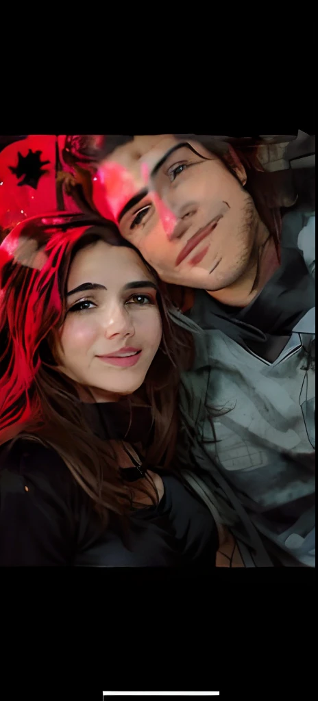 there is a man and a woman that are posing for a picture, imagem de perfil, foto do perfil, foto de perfil, foto do snapchat, taken in the early 2020s, tomada em 2 0 2 0, casal sorridente, foto de perfil 1024px, Casal feliz, imagem de qualidade muito baixa, nigth, by Amelia Peláez, imagem do avatar
