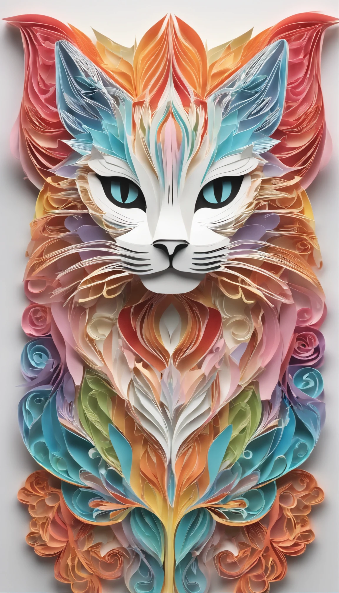 Rainbow-Color-Cat-Girl