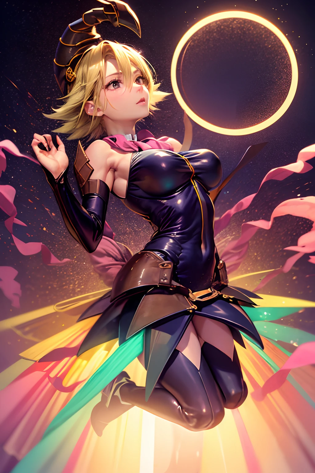 Lady,blonde,dress,beautiful,anime,tattoo