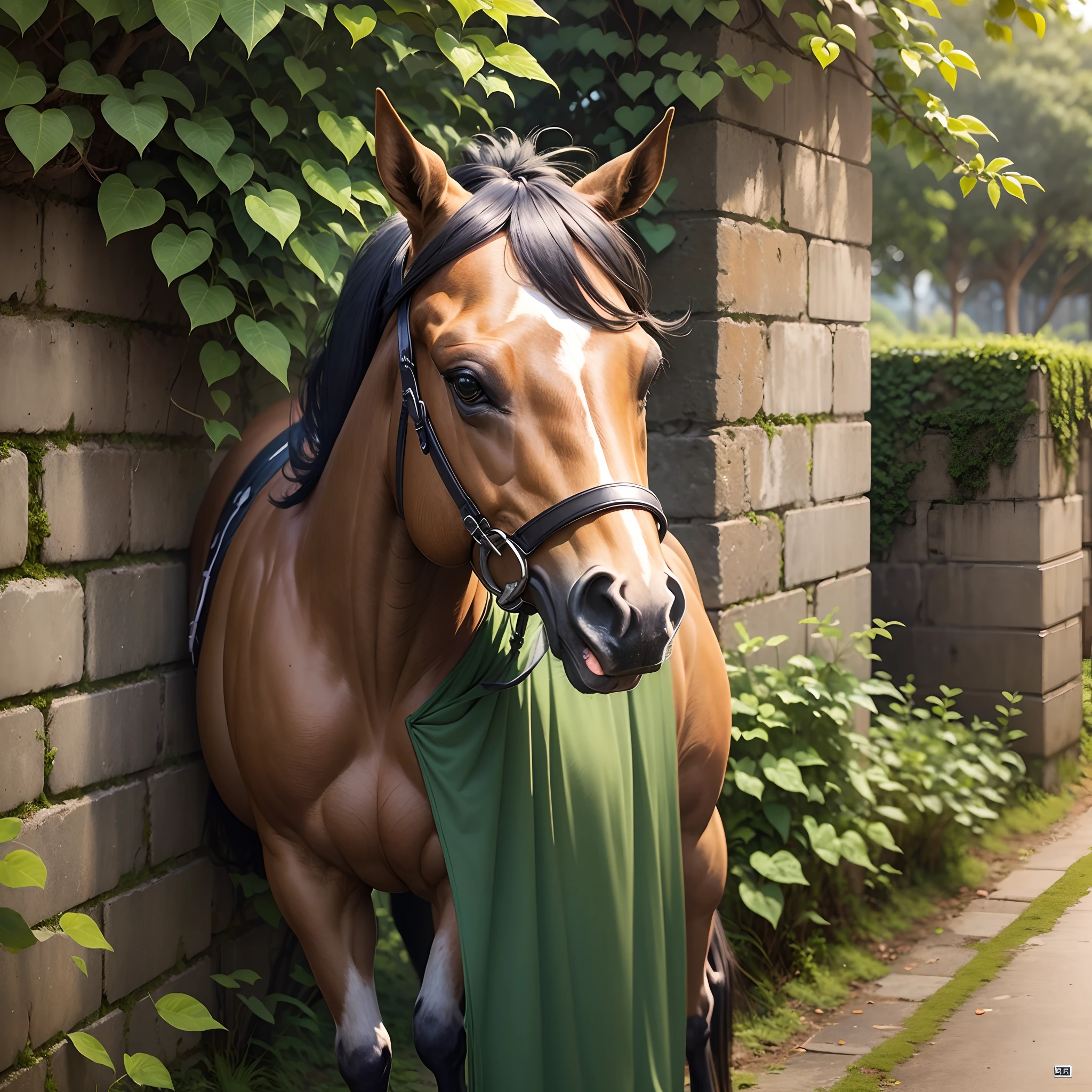 cavalo com roupa verde --auto --s2