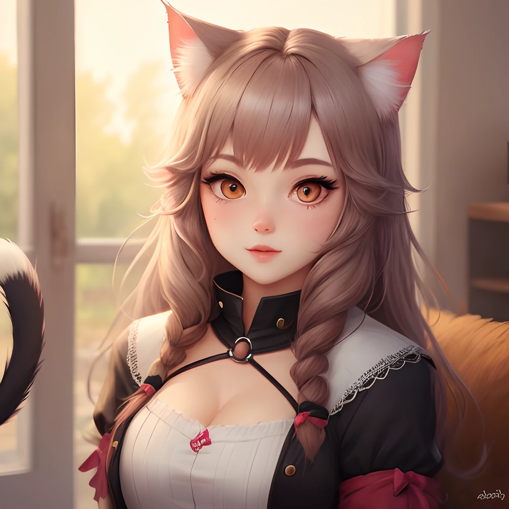 Female feminine cat character