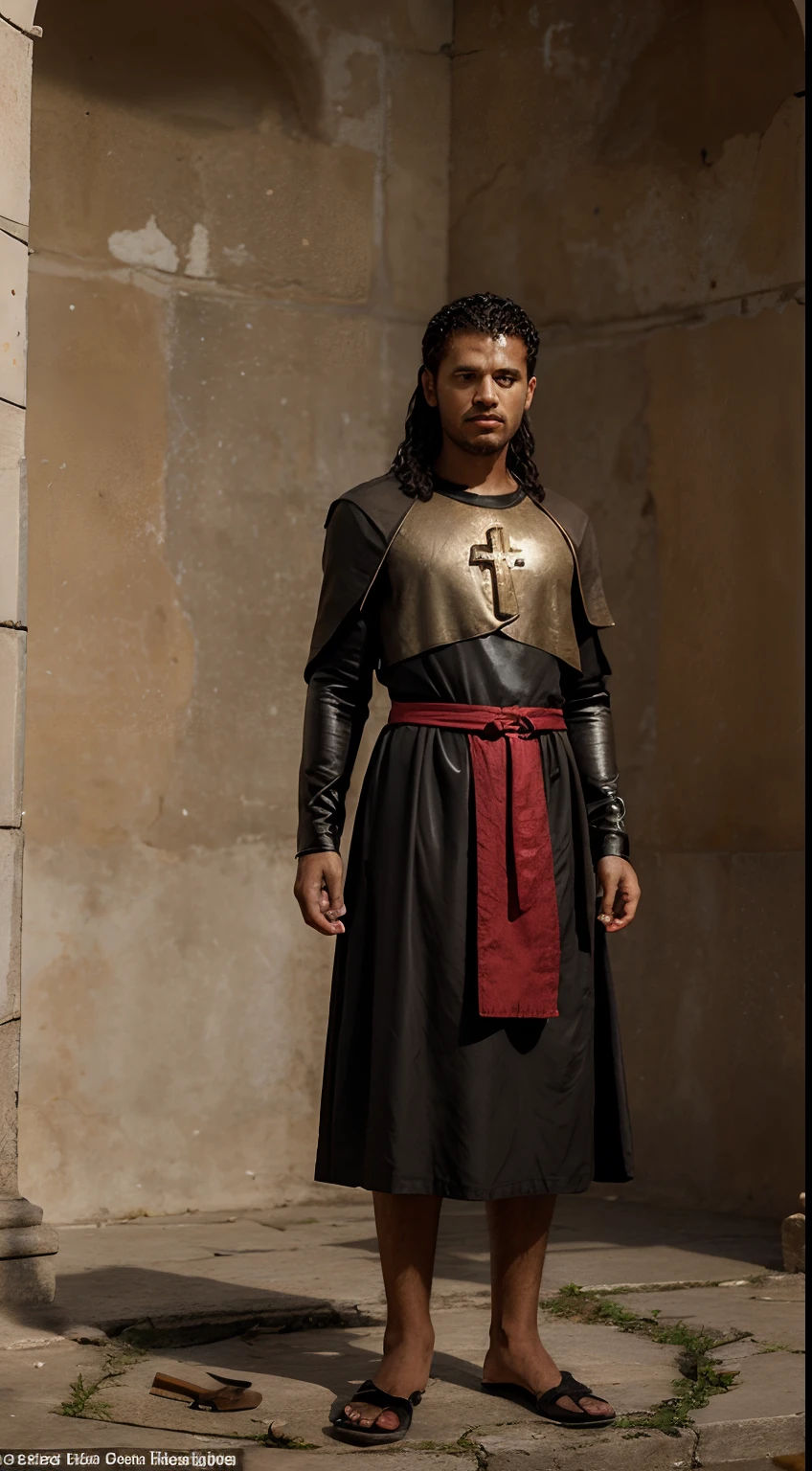 A symbolic representation of Antipas, The Christian Martyr, It can be a figure with clothes of the time or Christian symbols highlighted