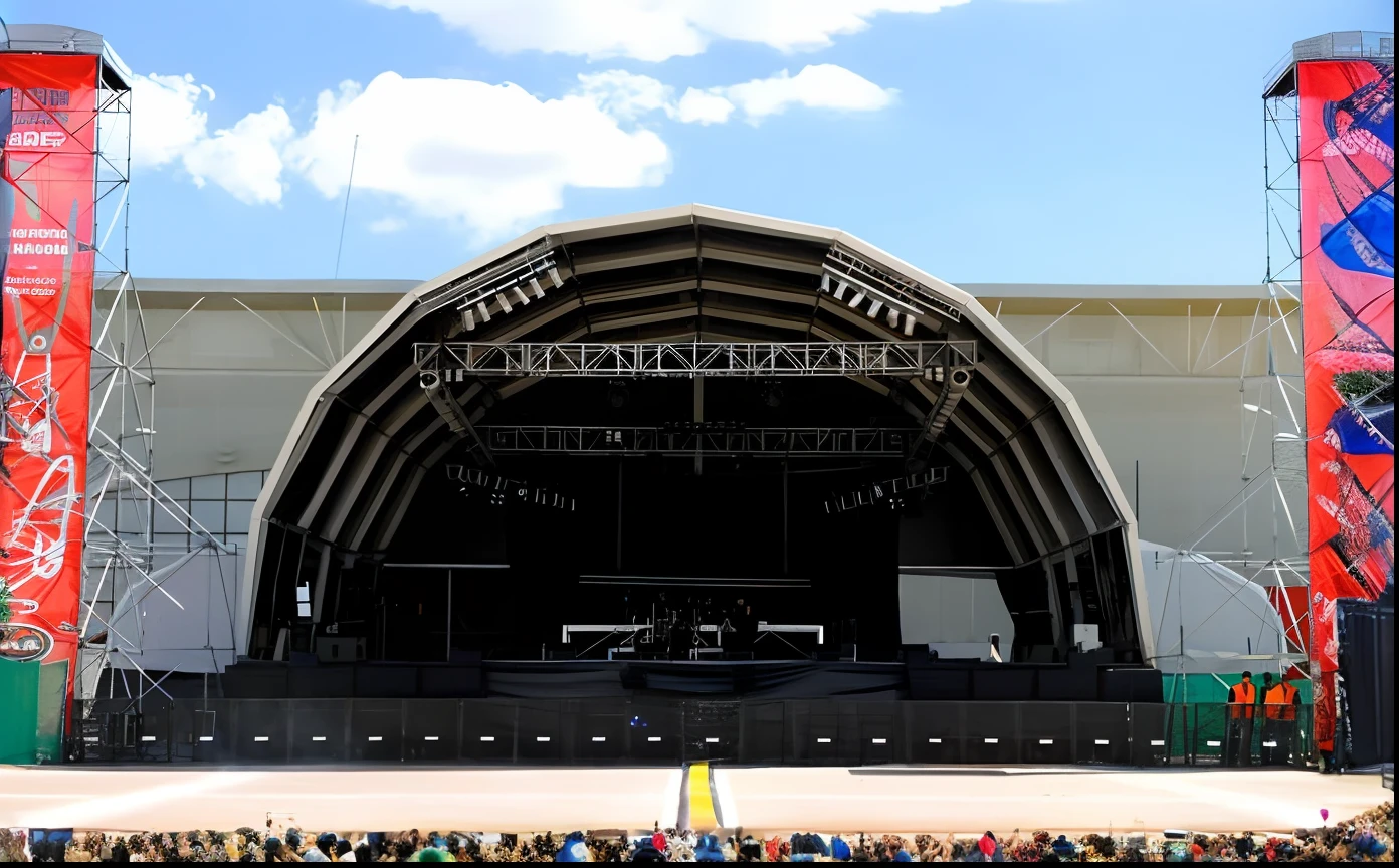 Crowd at a concert in front of a stage, um palco de festival ao ar livre, music festival, Festivais latina, in front of a large crowd, sao paulo, Ultra tiro muito longo, festival, palco, giant crowd, palco preto, Three panels with colorful images, Public, open space, realista, Full HD (FHD), fundo neutro. People queuing in front of a stage with a crowd of people, um palco de festival ao ar livre, Palco coberto ao ar livre, no palco de concertos de rock, palco, music festival, no palco, Circle pit, big head on stage, Palco vazio, ecstatic crowd, foto do concerto, rap no palco do festival, in front of a large crowd, crowd