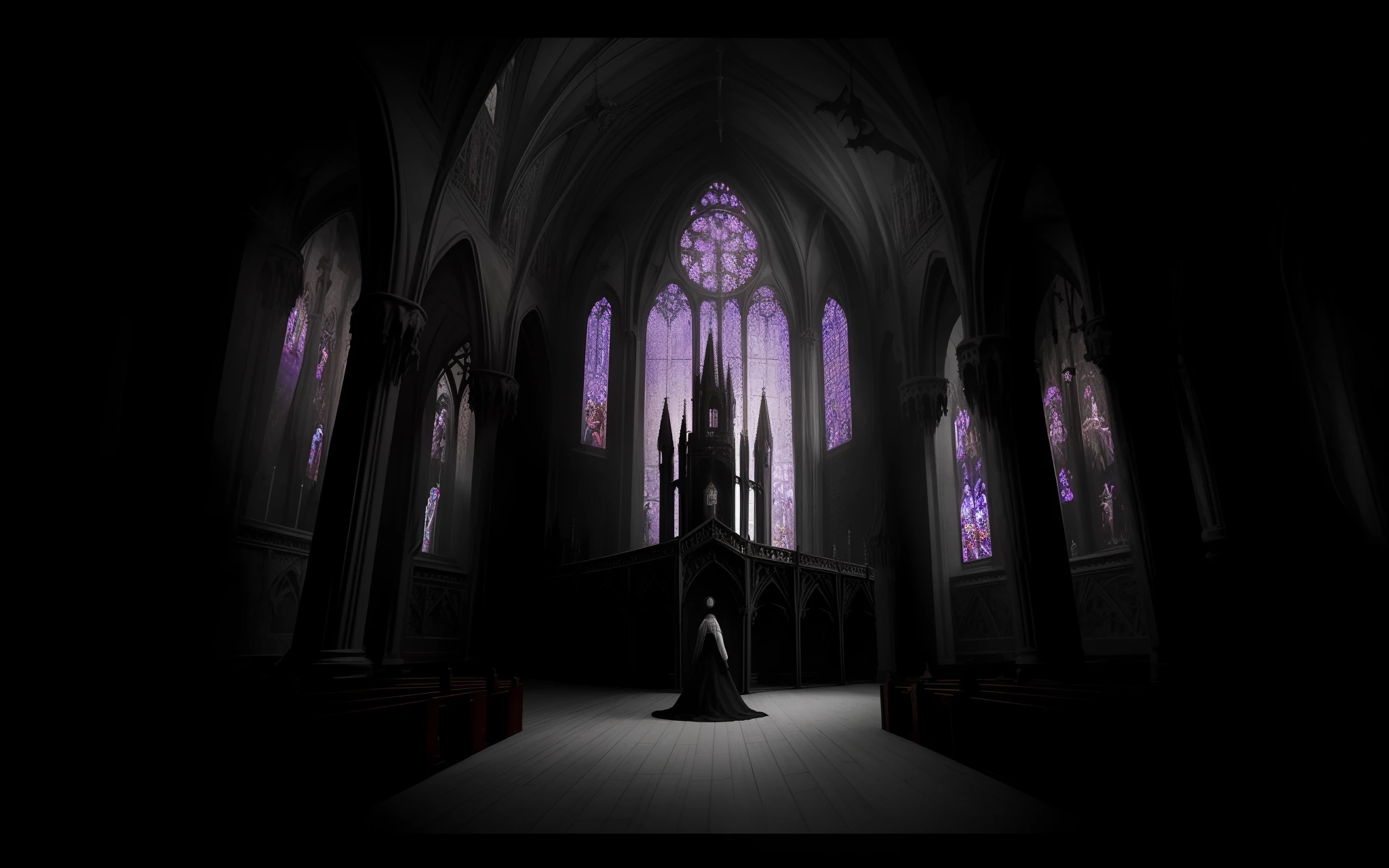Arafed image of a Gothic Gothic church with a window, scary magical background, gothic church background, Ancient Gothic crypt, gothic background, em um fundo de masmorra, gothic interior, fundo escuro da fantasia, fundo escuro do castelo, fundo medieval sombrio, ambiente de fantasia sombria, fundo da masmorra, inside an epic gothic castle, dark fantasy setting, Gothic mansion room, Gothic ambiance