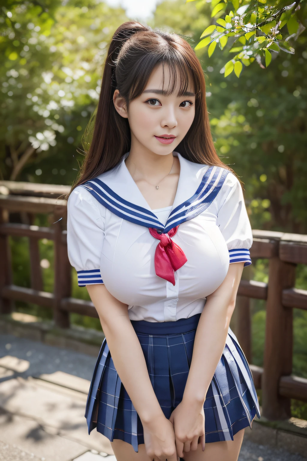 NSFW, (masutepiece), (photo realistic1.4), 超A high resolution, Best Quality, 8K, Soft light, Blurry background,
BREAK 
1girl ,13years, Very beautiful junior high school girl, Beautiful face, Beautiful face, Perfect face, cute symmetrical eyes, 二重まぶた, backpack、espadrilles、slender, (Huge breasts:1.7),large full breasts,  Pants are visible、puffies_, bra very、election , Sweaty body, (Short shaggy hair, dark brown hair),
1girl in, (School uniform, Short sleeve sailor suit), Red tie, Colossal tits, Pleated skirt, Skirt lift, ((cum dripping , cum on the body)),
break
Evil smile, ((embarrassed, shame)), Full face blush, breathing deeply, Looking at Viewer, Open legs:1.5