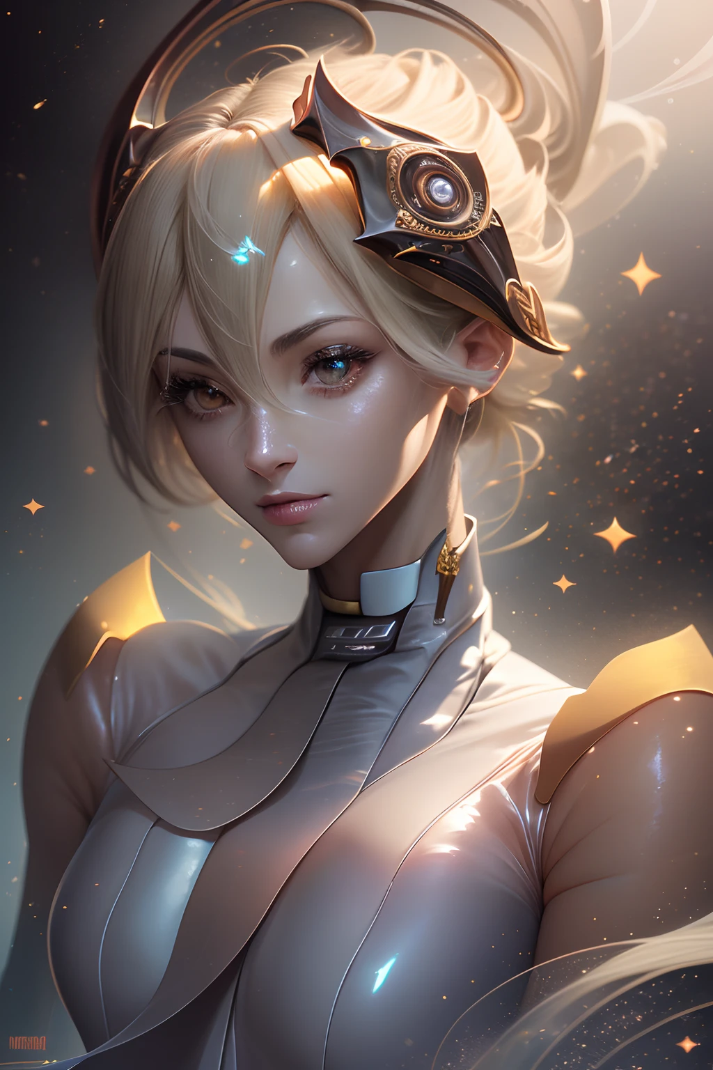 ((La mejor calidad)), ((Obra maestra)), ((realista)), retrato, dark magician gils.
1girl, celestial, Deidad, diosa, light particles, halo, Mirando al espectador,
(bioluminiscente:0.95), Vibrante, Colorido, Color, (resplandeciente, resplandecer),
(beautiful composition), cinematic lighting, intrincado, (Symmetrical:0.5), Caprichoso,