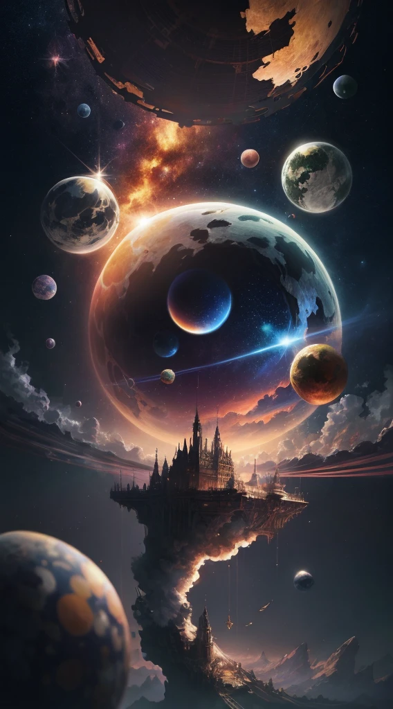 ridiculous resolution, A high resolution, (Obra prima:1.4), hiper detalhado,Universos, spaces, flutuante, --v 6