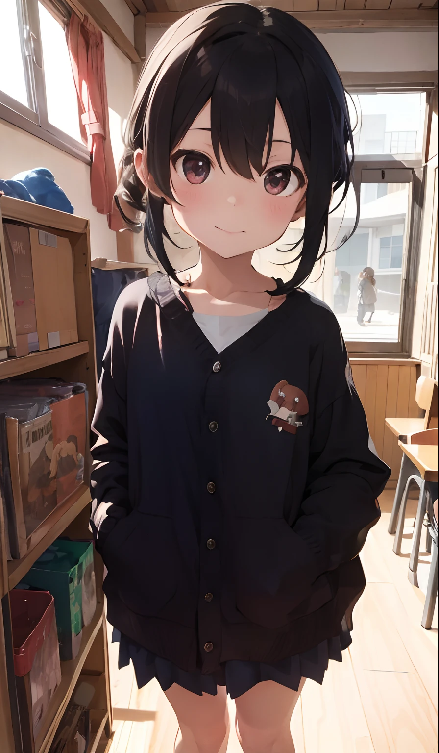 shoun,{two people} Kissing exercises,play, 4K picture quality, Cinematic Quality,Near the school,{10-year-old boy},{tiny body},{Gamine} A dark-haired,cute little, Kamimei