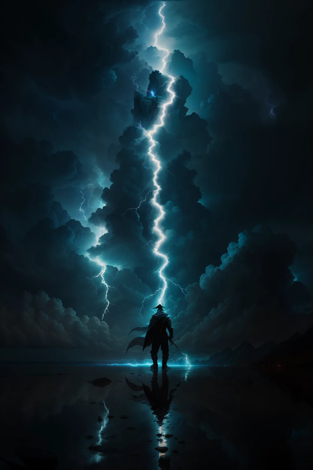 Wizard creating lightning