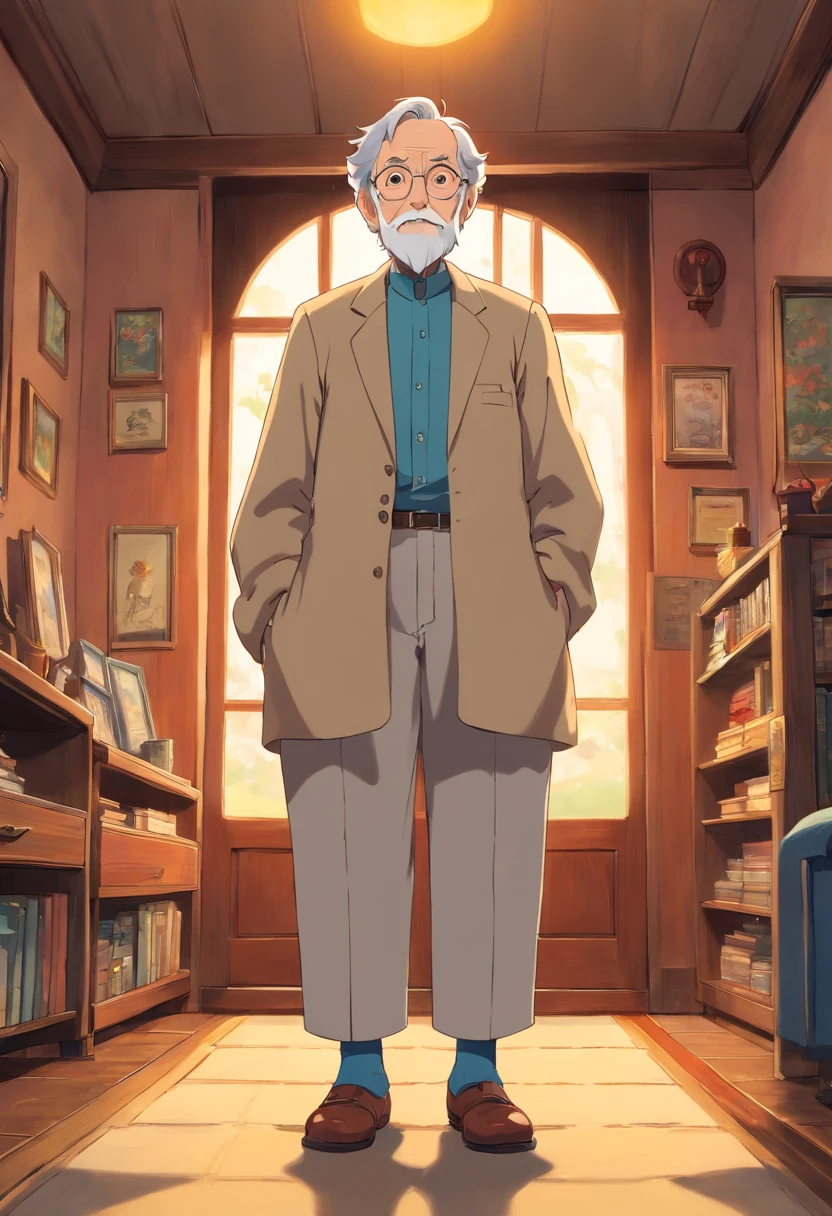 grampa,standing on your feet,full bodyesbian,Lateral face,
