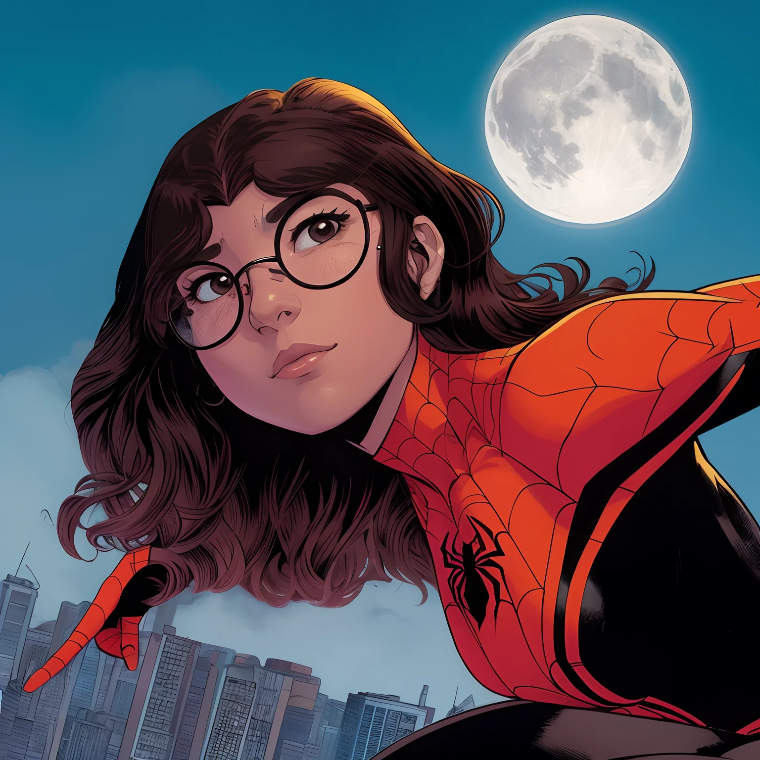aranha - homem ea aranha sinistra - mulher, ( ( Mulher-Aranha ) ), Mulher Aranha, Mulher-Aranha!!!!!, Mulher-Aranha!!, Pedro Parker, spider - estilo de arte verso, maravilha, sem texto, por Chip Zdarsky, rebecca sugar, hero, Kate Bispo, Maria Jane, Martin then, aranhaverso, Directed by: Chris Moore, full-colour illustration