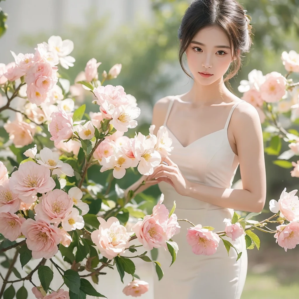 (Masterpiece,newest,Exceptional:1.2),Meticulous,florals,butterflys,Exquisite,Ultra-clear,Complement each other,Impeccable,blossoms,Bone painting metho and watercolor painting,No need for people,Complete work