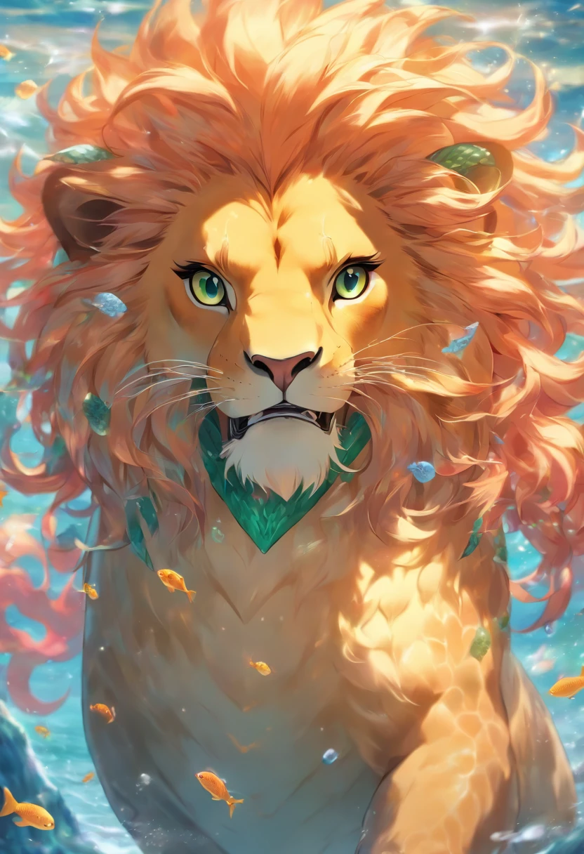 Lion mermaid