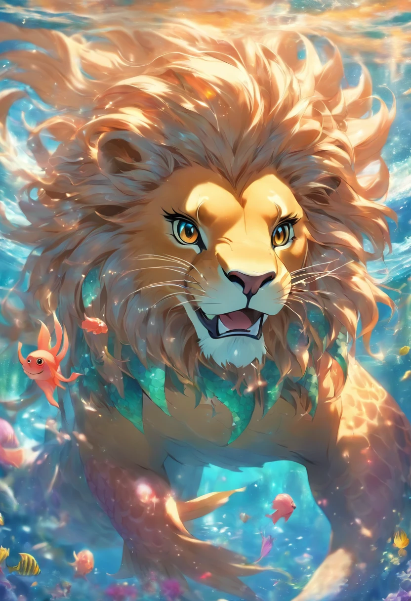 Lion mermaid