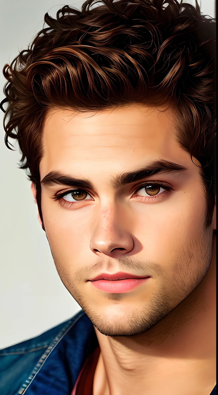 (best quality,8k,ultra-detalhado:1.2),(Realistic,fotorrealista,photo-realistic:1.37),retrato,Close-up,Dylan O'Brien,olhar intenso,olhos castanhos penetrantes,detailed facial features,maxilar cinzelado,cabelos desgrenhados,youthful appearance,sobrancelhas expressivas,strong cheekbones,defined lips,dramatic lighting,sombras sutis,Textura fina da pele,fundo neutro,vivid colors.