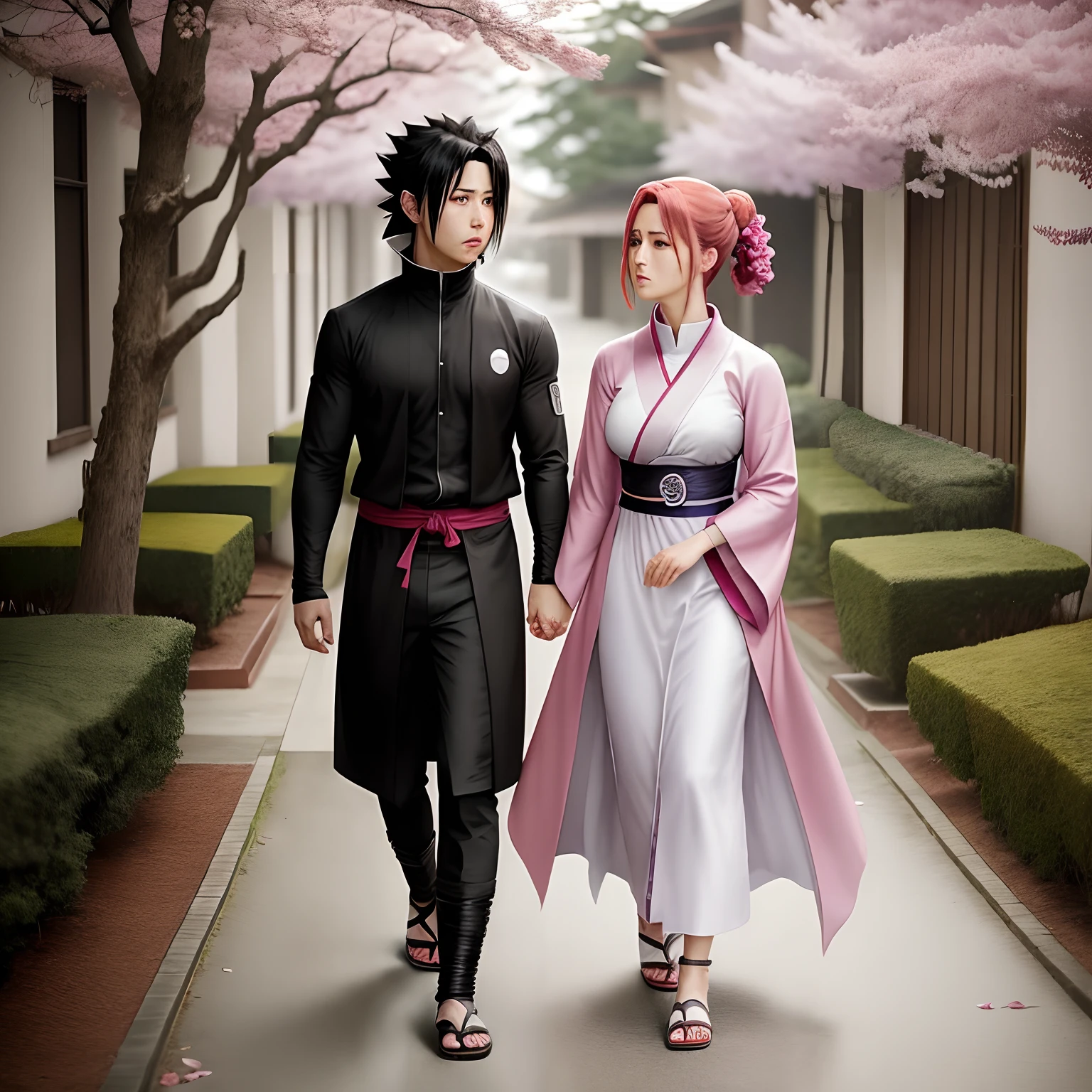 Make an Anime Picture, do Sasuke triste por ver a Sakura se casar com o Naruto