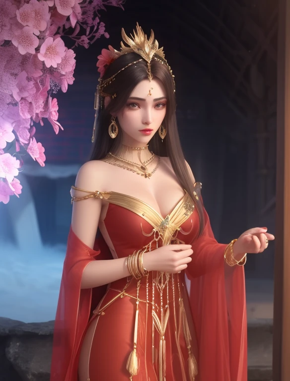 ultra realista 8k CG, rosto perfeito, Impeccable, limpo, master part, Arte prOfissional, obras de arte famosas, Cinematic lighting, Cinematic Flower, rosto perfeito, beautiful face, fantasia, Sonho, irreal, science fiction, Seios enormes, roupas bonitas, renda, lace trim, Roupa de pernas com corte de renda,  (rico:1.4), prestige, luxo, jewelries, Diamante, ouro, pearl, gema, safira, rubi, esmeralda, detalhes intrincados, delicate pattern, encantador, sedutor, sedutor, Erotic, Encantadora, ornamento de cabelo, colar, Brincos, pulseira, Armlet,halo
((,1girl, Pov,))    ((caixa de correio, 1girl, prOfundidade_Of_campo, sozinho, jewelries, Longas_Hair, Brincos))