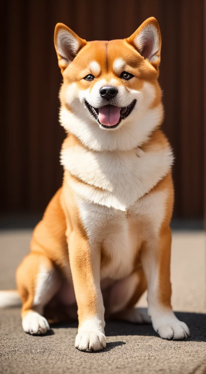 "Producing a chic ultra-high-definition image of a Shiba Inu, Classic Dog Pose. Use of advanced macro photography techniques、Highlights the intricate details of the dog's coat, Standing ears, And expressive eyes and tongue are partially out. Place the camera at the dog's eye level, Creates an intimate connection between the viewer and the dog's subject. Implement a wide aperture for a shallow depth of field, Gently and clearly makes the dog stand out against a blurred background. Improve lighting、Emphasizes the texture and contours of the dog's body, Use of Software, Remove coarse shadows、, cosy atmosphere. Pick up the dog in a relaxed position, But balanced, Show flexibility and elegance. Try to capture the moment with natural movement, prolong, Grooming, etc., To convey a sense of authenticity. Implement post-processing techniques to improve image clarity, Contrasty, and color balance, Protect every aspect, From the dog's intricate patterns to its intense gaze, Rendered in stunning detail. It is the last, Conveys the soft beauty and innate elegance of the Japan Shiba Inu, Capture fleeting moments celebrating the unique essence of a dog's curiosity and calmness."
