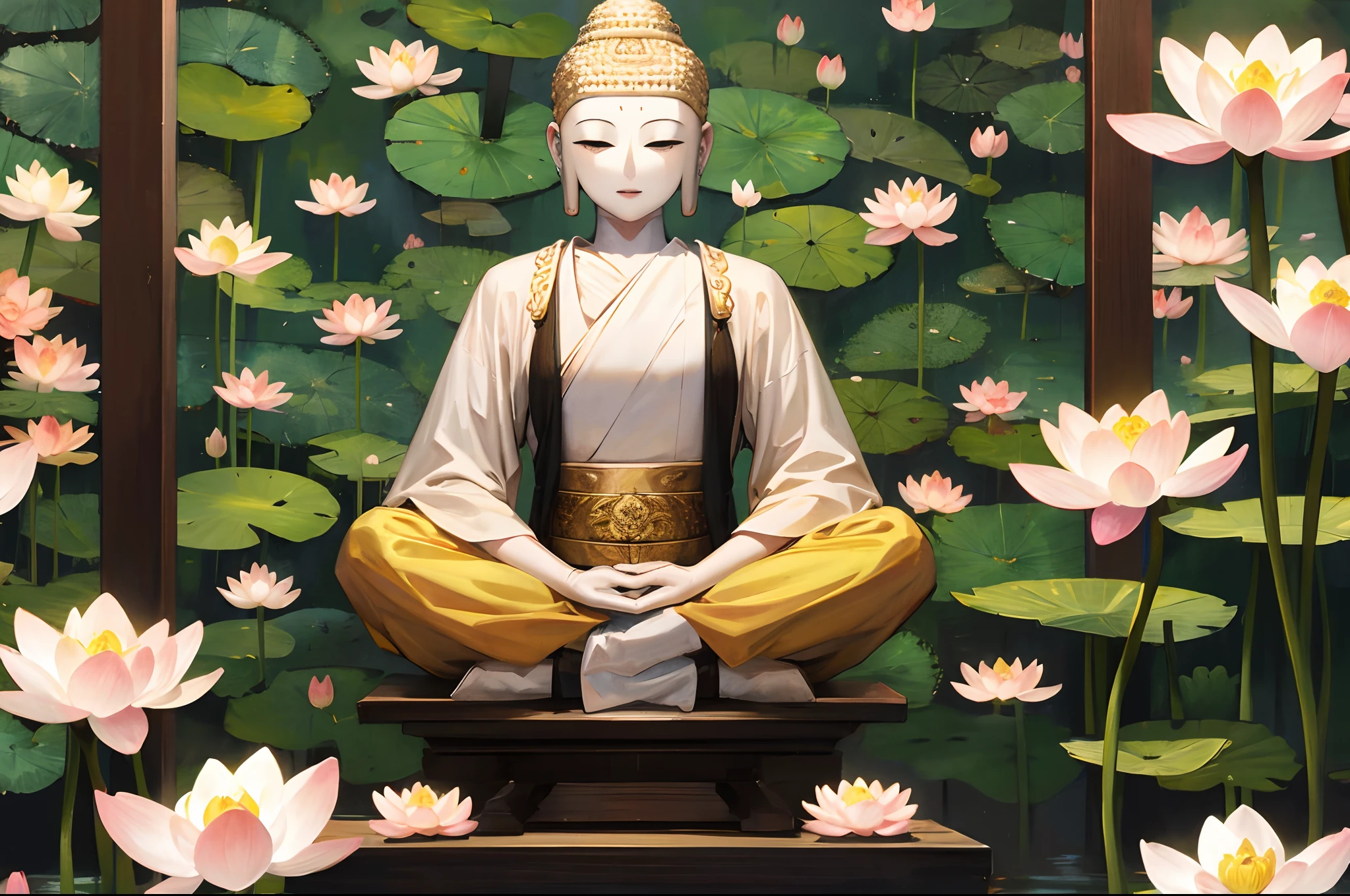 Buddha and lotus