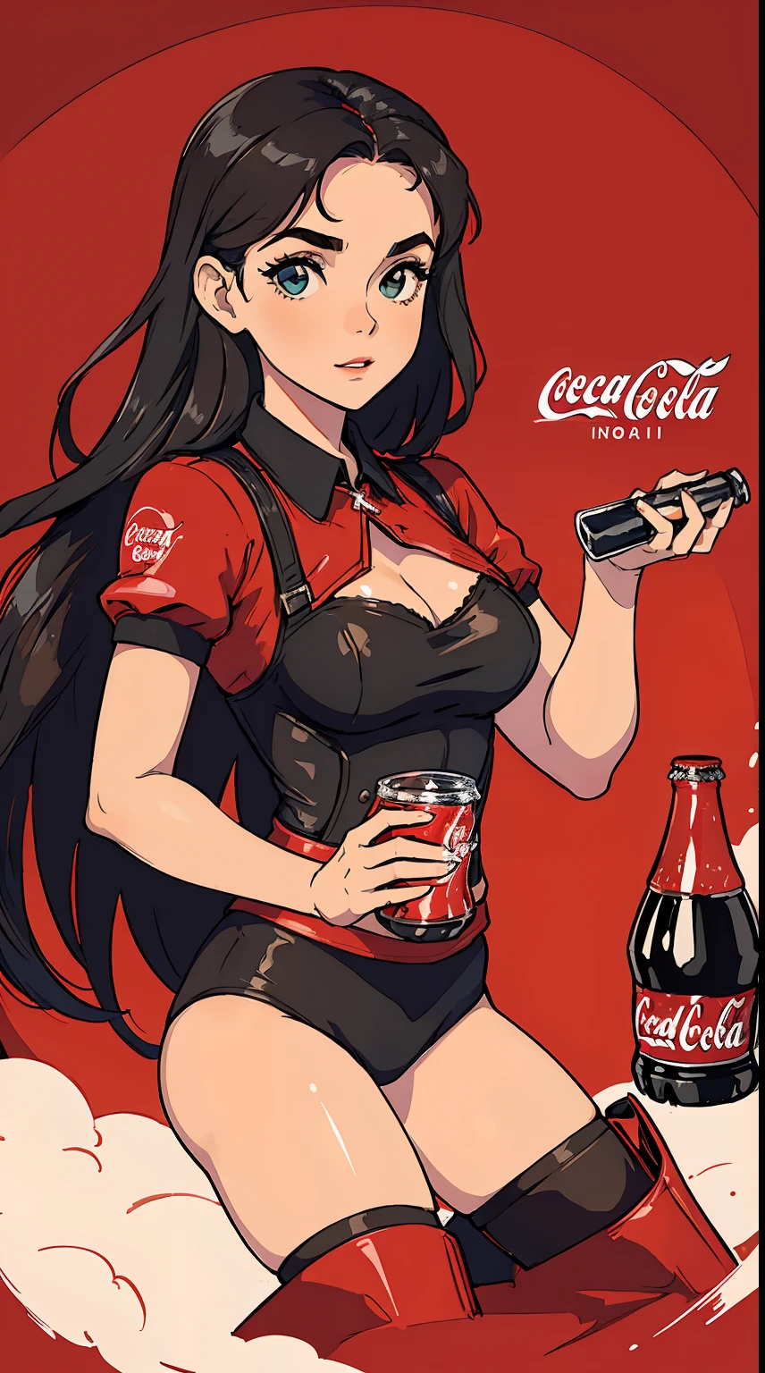 Se a Coca Cola fosse uma Pessoa, uma mulher, inspirada na coca cola, uma pessoa real, muito linda, se a Marca coca cola fosse uma mulher