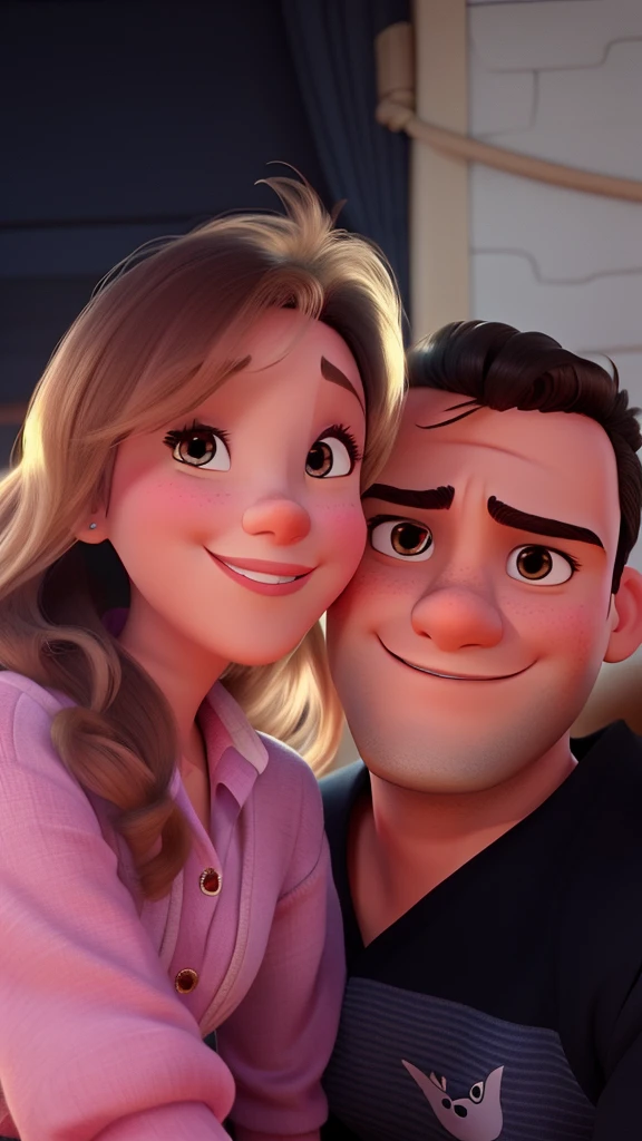 Casal estilo Disney pixar, alta qualidade, melhor qualidade