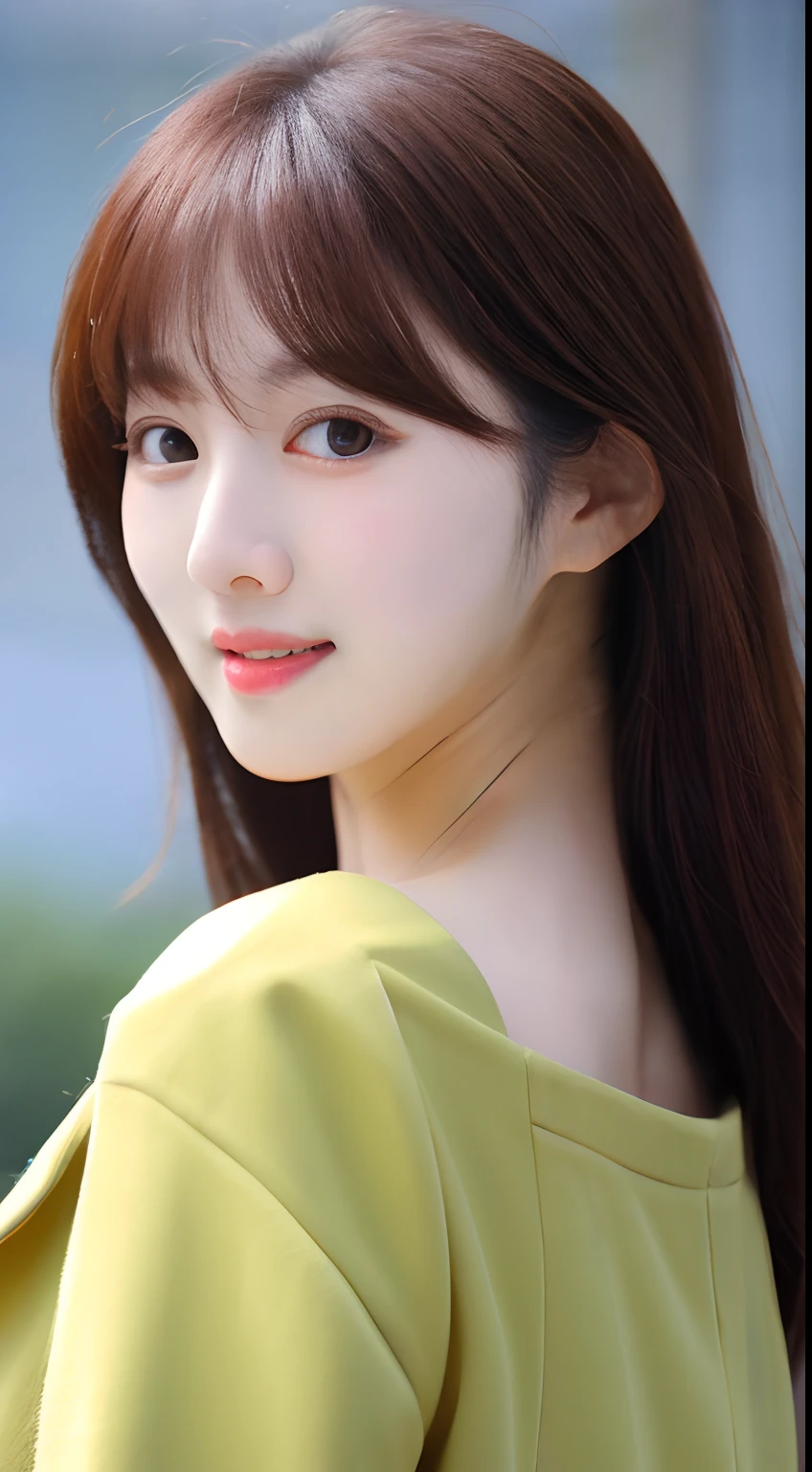 (1 cute Korean star)Shoulder-length hair,thin makeup,medium breasts size,Wear a half-jacket,self-shot,A clear photo of the Canon EOS,8K high resolution,sharp and realistic details。