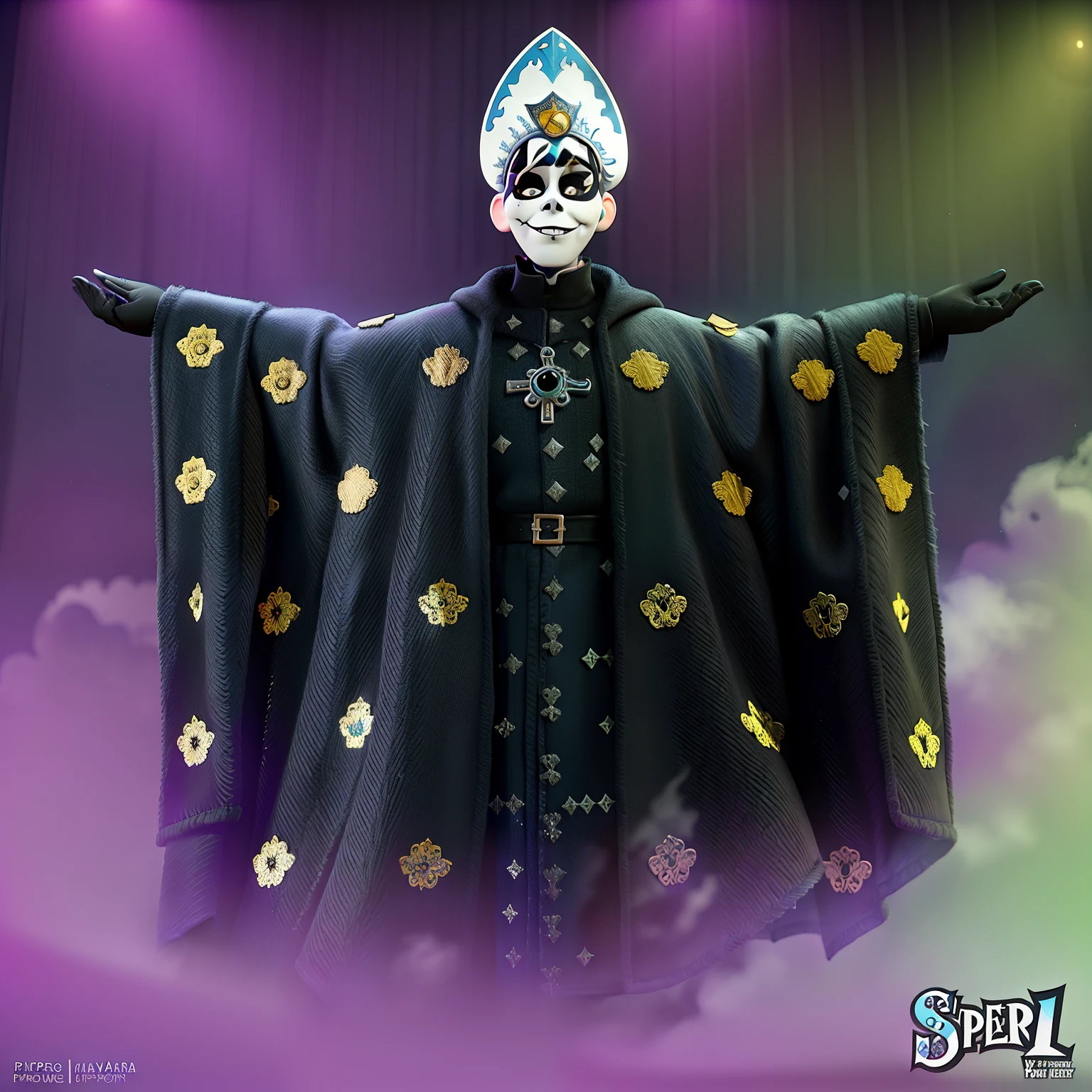 Papa Emeritus in pixar style