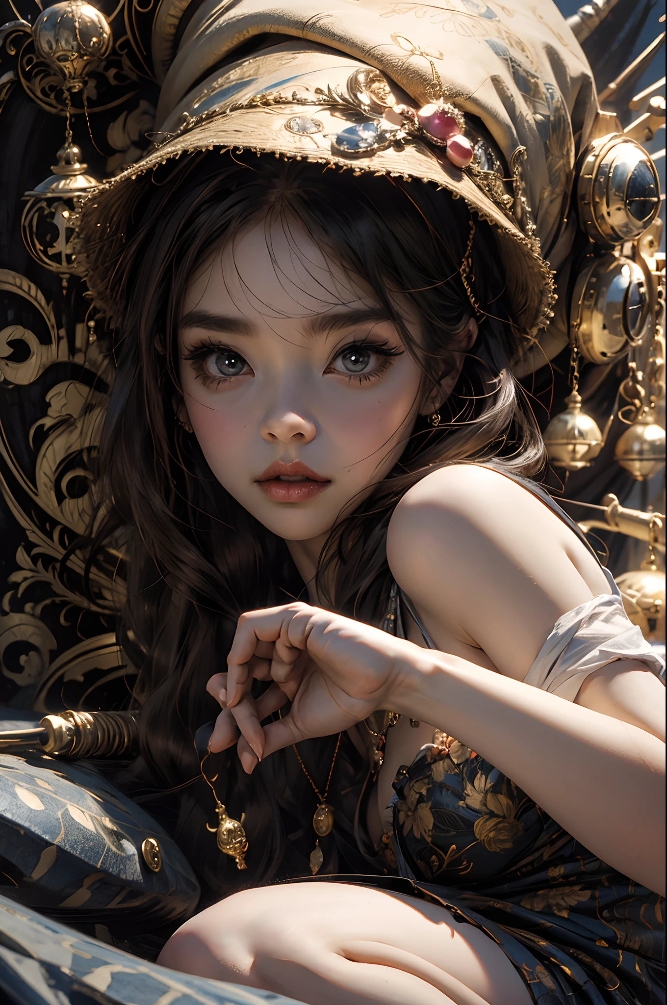 absurderes, A high resolution,, 1girll, tchibi, kawaii,