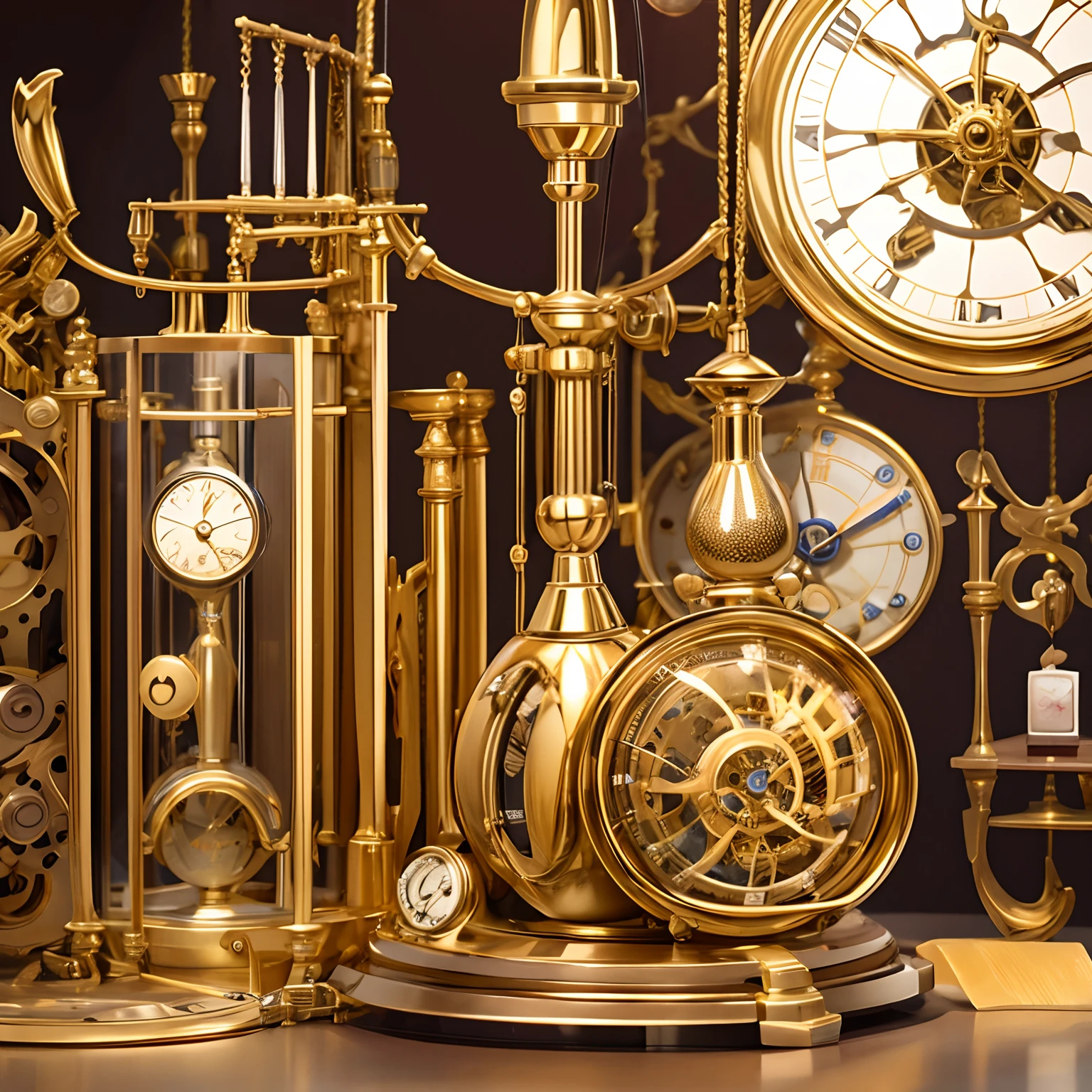 UHR，mechanical clock，There is a mechanical pendulum clock，Fine，超詳細