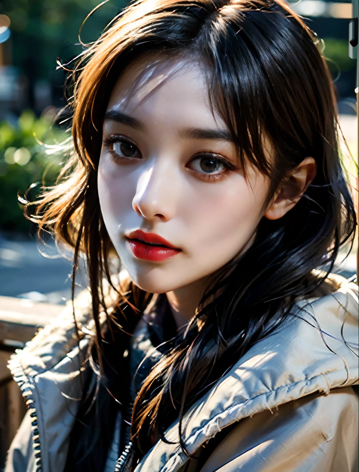 (best quality,4k,8k,highres,masterpiece:1.2),ultra-detailed,(realistic,photorealistic,photo-realistic:1.37),beautiful detailed eyes, beautiful detailed lips, extremely detailed eyes and face, long eyelashes, asian girl, cute face, perfect body, wearing coat, soft lighting, warm color tone, oil painting style
