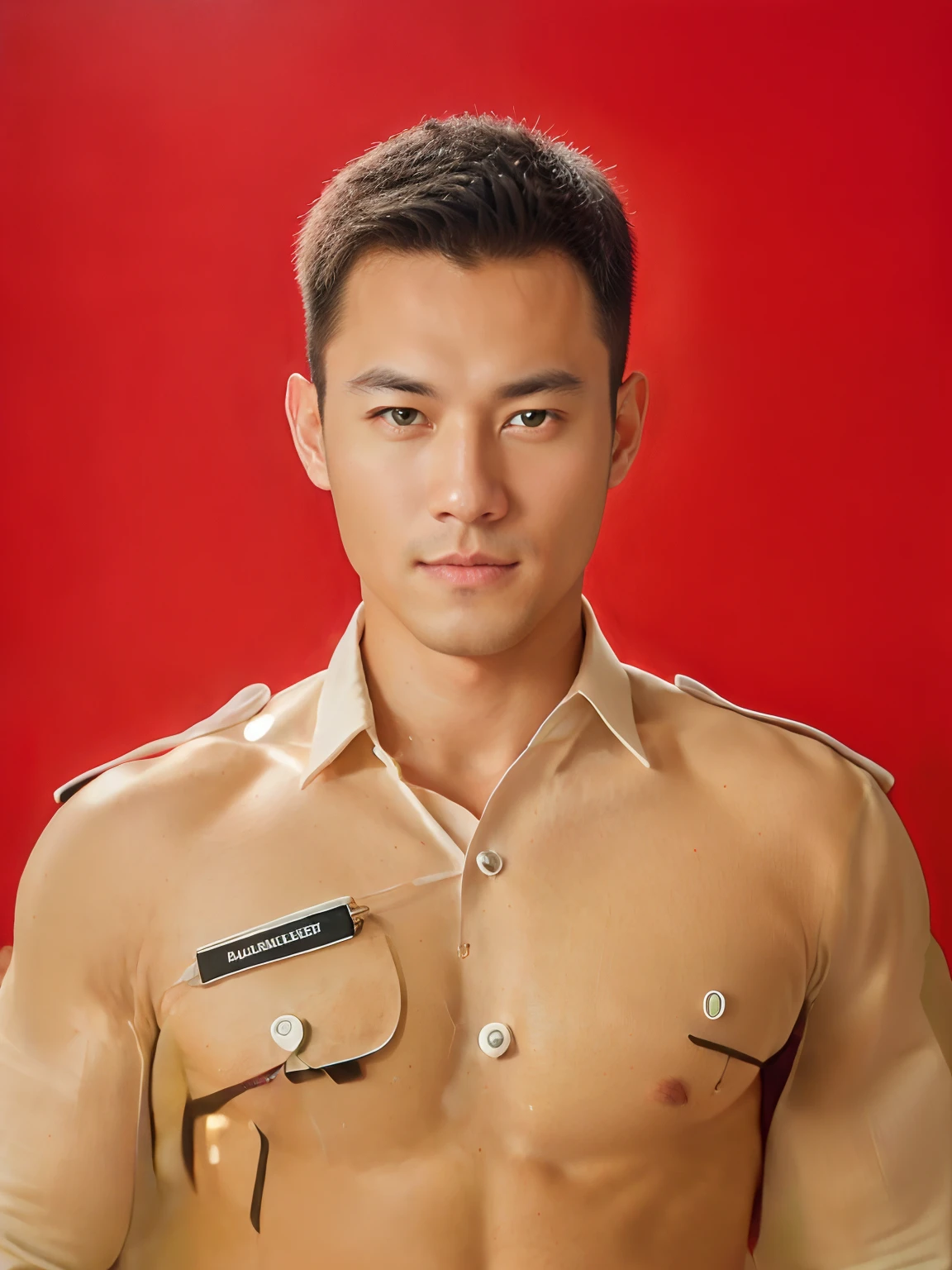 1man,
a 30 y.o muscular male wearing long-sleeve white shirt and tie, with a watch, upper body,
in camera studio with 3 flash, soft lighting,
masterpiece, best quality, 8k uhd, dslr, film grain, Fujifilm XT3 photorealistic painting art by midjourney and greg rutkowski