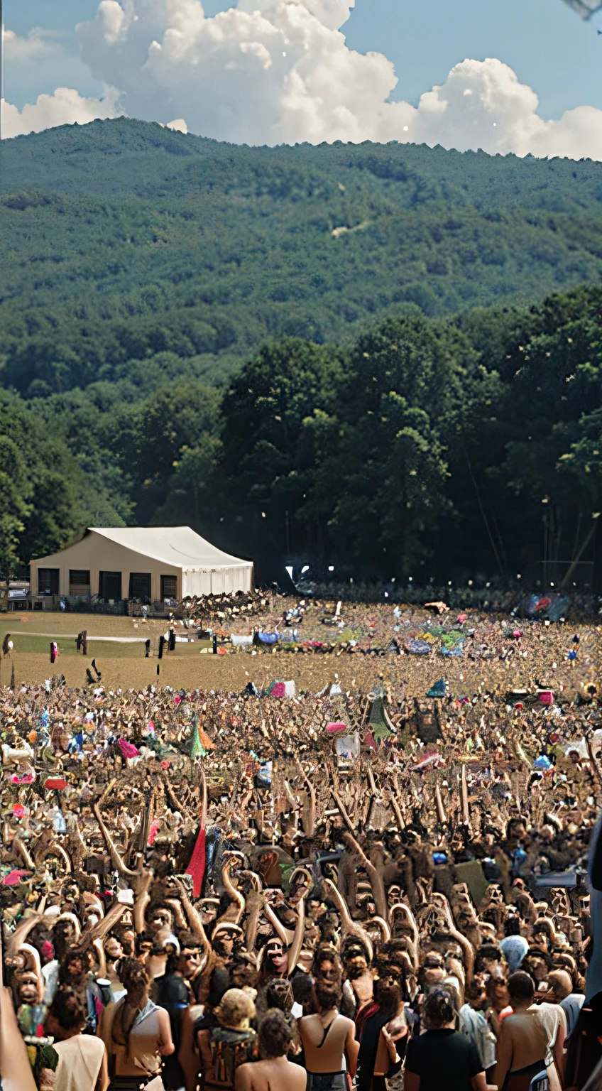 Woodstock became the scene of the counterculture, with music that would be the anthem of a generation.