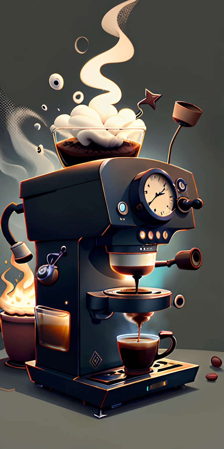 PunkAI spells 
Coffee machine