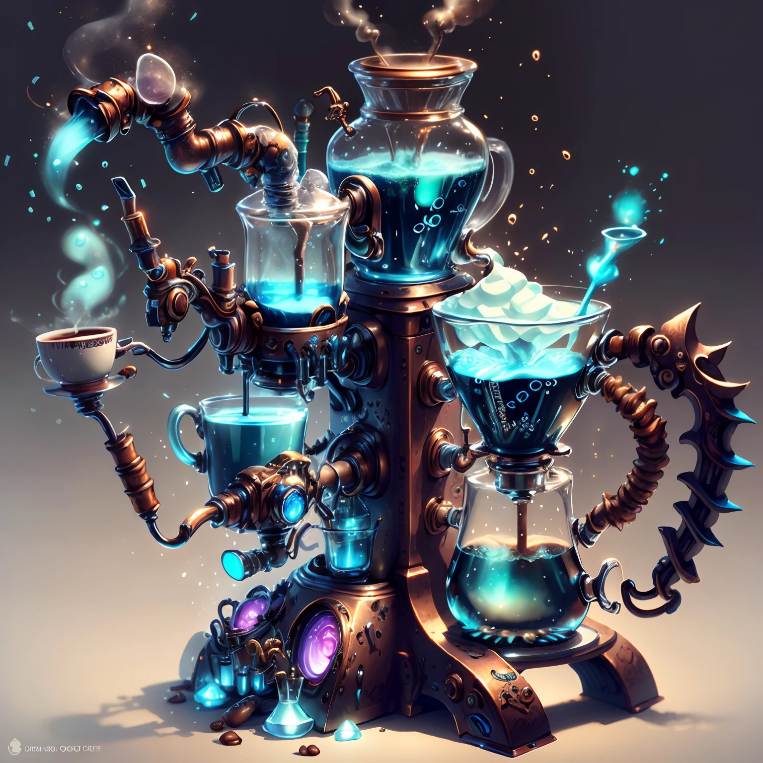 AetherPunkAI
Coffee machine  , Detailed, intricate