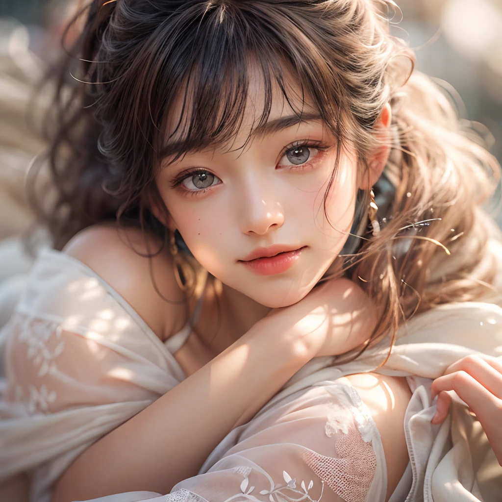 (best quality,highres,masterpiece:1.2),ultra-detailed,(realistic,photorealistic,photo-realistic:1.37),sharp focus,vivid colors,beautiful detailed eyes,beautiful detailed lips,longeyelashes,hair flowing in the wind,rosy cheeks,soft and smooth skin,natural-looking eyebrows,sparkling eyes with intricate details,subtle blush on the face,warm and inviting smile,detailed eyelashes with volume and length,sparkling highlights in the eyes,sunlit studio lighting,subtle atmospheric haze,delicate shadows on the face,impeccable skin texture,expressive facial features,life-like expressions,captivating gaze,pure joy and happiness radiating from the eyes and face, back lighting, Tiny Japanese junior idol, slingshot swimsuit, ((Dynamic-angle, physically-based rendering)),