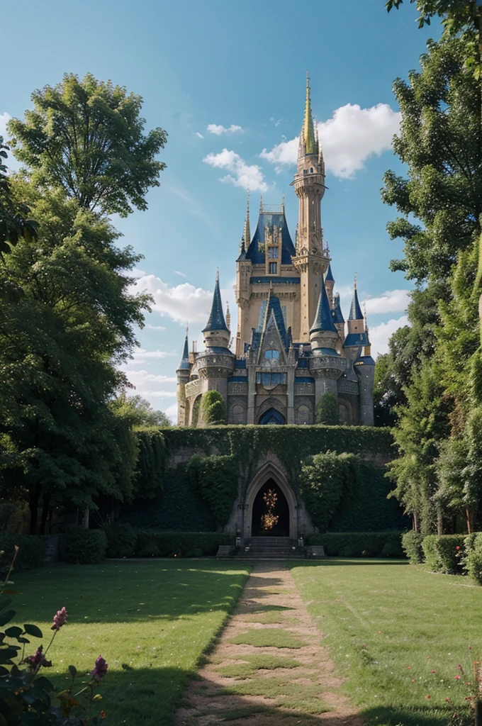 blessed , kingdom, nature , magical, fantasy, castle , beautiful, evening in summer