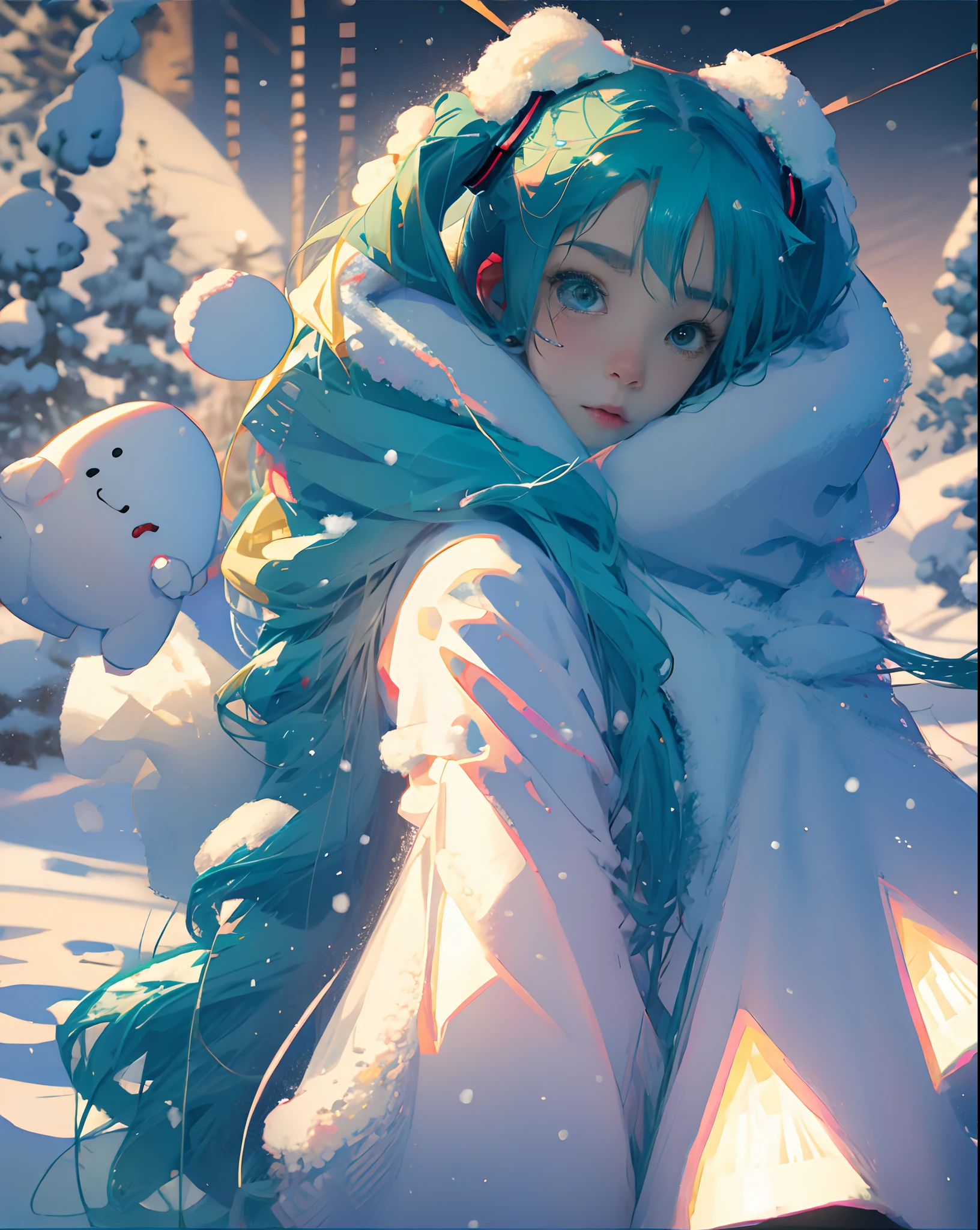 Hatsune Miku Cute Snow