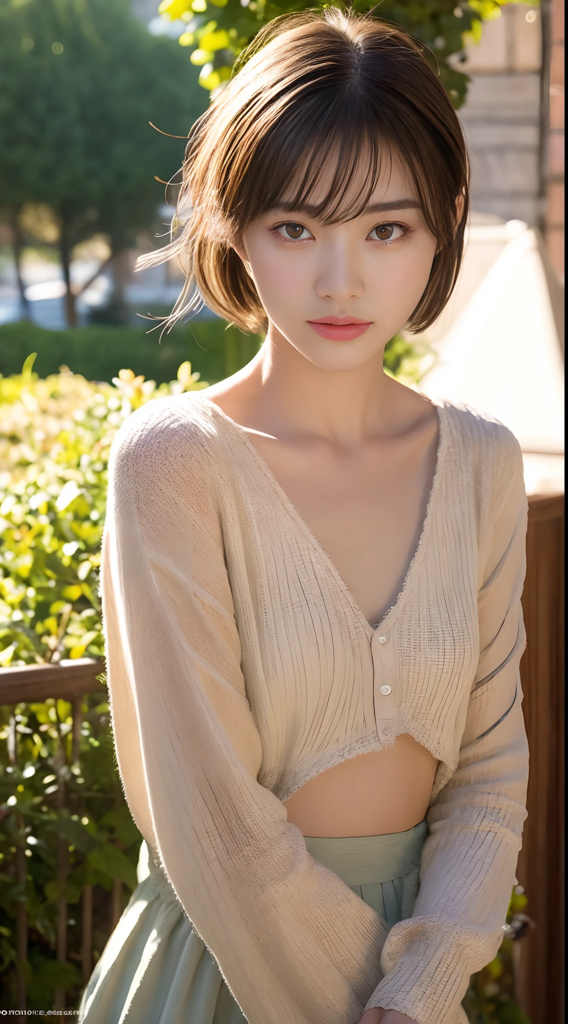 A close up of a woman in a dress posing for a picture - SeaArt AI