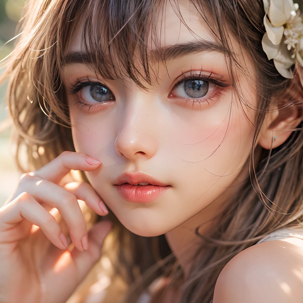 (best quality,highres,masterpiece:1.2),ultra-detailed,(realistic,photorealistic,photo-realistic:1.37),sharp focus,vivid colors,beautiful detailed eyes,beautiful detailed lips,longeyelashes,hair flowing in the wind,rosy cheeks,soft and smooth skin,natural-looking eyebrows,sparkling eyes with intricate details,subtle blush on the face,warm and inviting smile,detailed eyelashes with volume and length,sparkling highlights in the eyes,sunlit studio lighting,subtle atmospheric haze,delicate shadows on the face,impeccable skin texture,expressive facial features,life-like expressions,captivating gaze,pure joy and happiness radiating from the eyes and face, back lighting, Tiny Japanese junior idol, slingshot swimsuit, ((Dynamic-angle, physically-based rendering)), whole Body proportions and all limbs are expressed in anatomical precision,