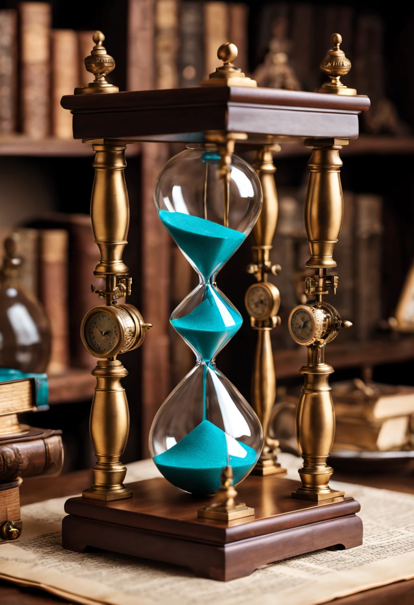 hour glass,Ancient chronometric mechanism,Exquisite table decorations