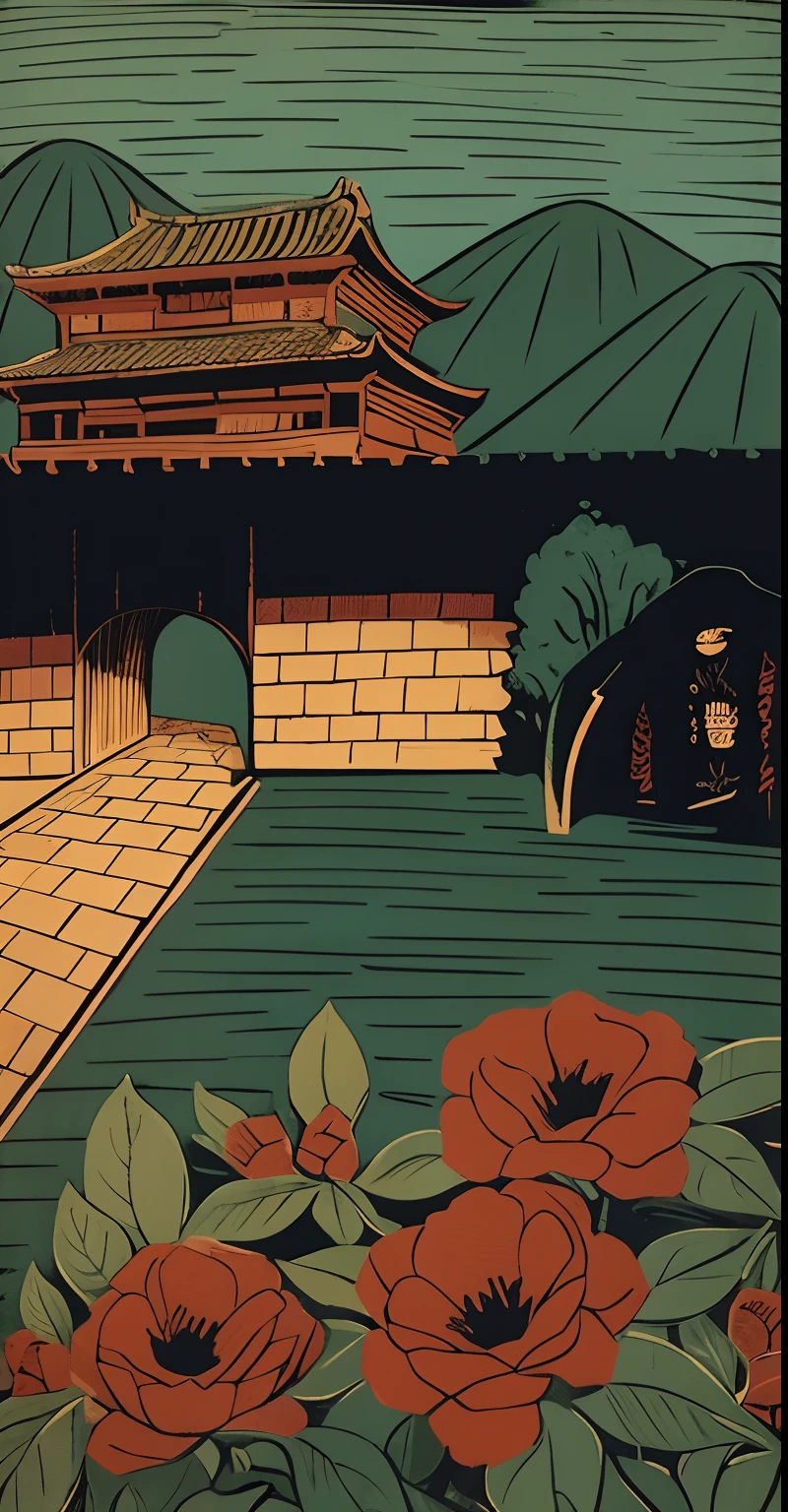 woodcut print