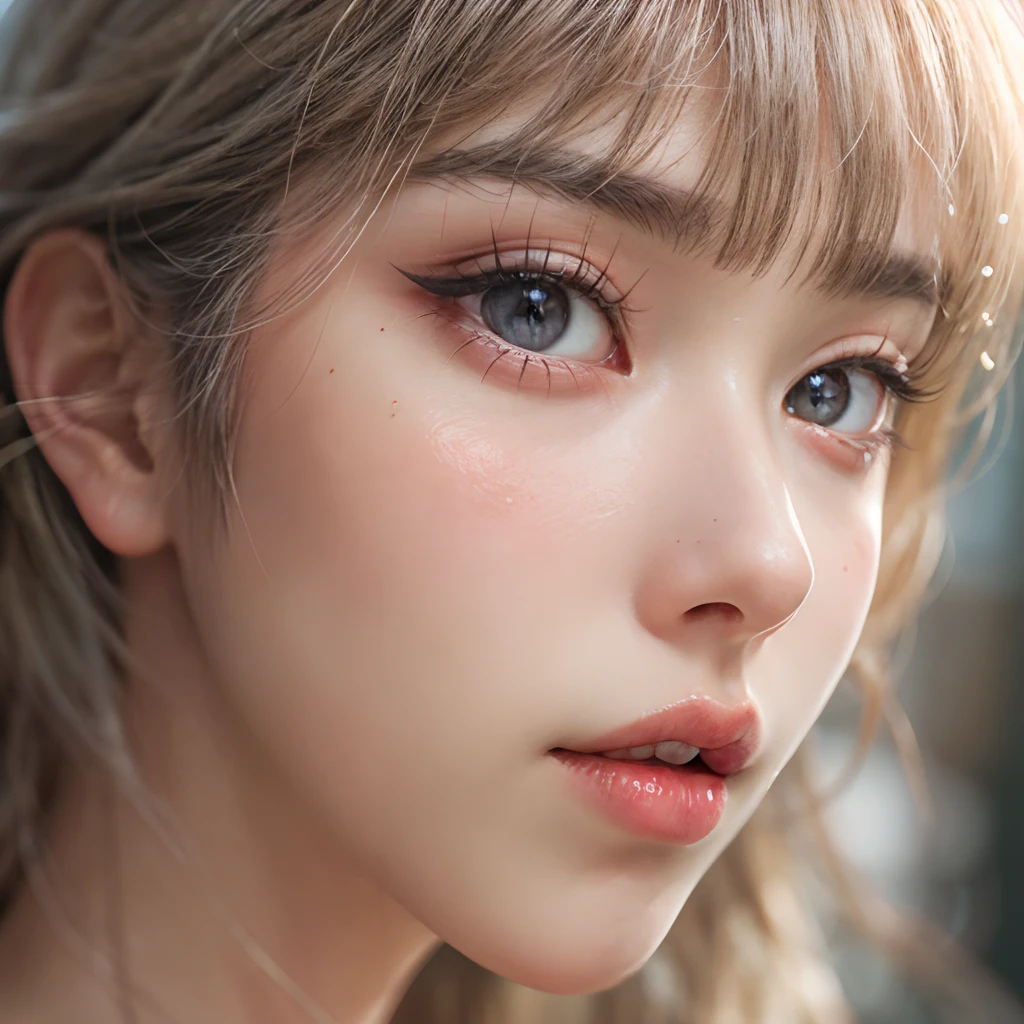 8K,1.5,ultra - detailed,masterpiece,Exquisitely, beautiful , gray hair, emerald green eyes