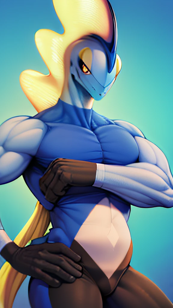 mlp fanart, High-quality fanart , Solo, 1boys, Furry , Furry male , Adult , Body muscles , Toned body , muscular character, Super buff and cool, Muscular body, sexy muscular body, Muscular , Big muscles, Ripped, exaggerated muscle physique, exaggerated physique , Lean and muscular, Large muscles, Ordinary Inteleon face , Full-length portrait of Inteleon , Giant Bulge briefs , NSFW
