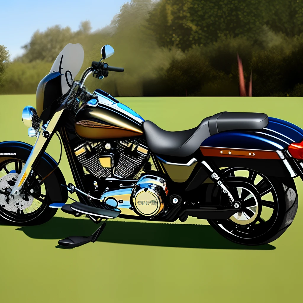 Generate a Harley-Davidson riding cat in a realistic style