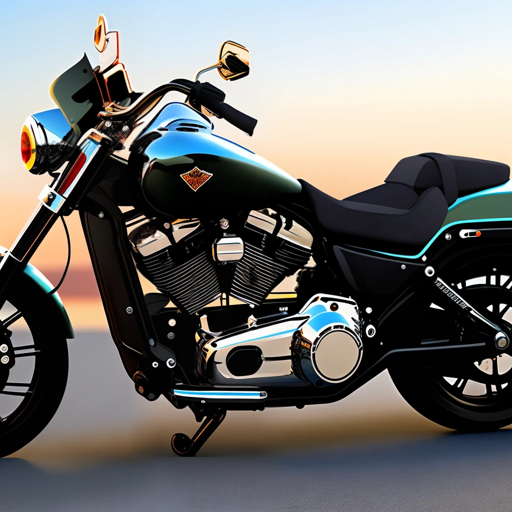 Generate a Harley-Davidson riding cat in a realistic style