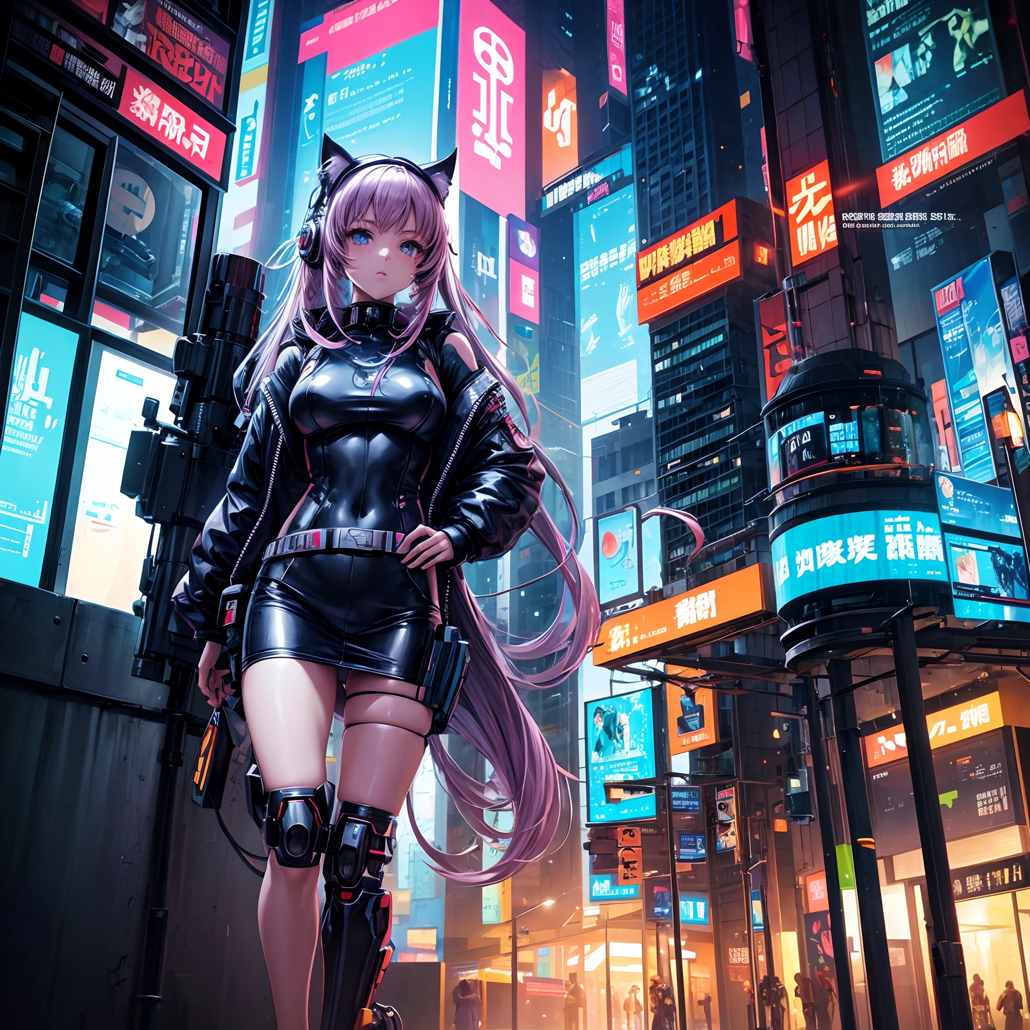 Anime girl sitting on a wall in a city with a phone, seductora chica de anime, Chica de anime cyberpunk, Chica femenina de anime cyberpunk, Badass Anime 8K, Anime Arte cyberpunk, Mejor fondo de pantalla de Anime 4K Konachan, Arte digital cyberpunk anime, arte de anime cyberpunk, Oppai cyberpunk, Estilo anime 4K, Fondo de pantalla de anime 4k