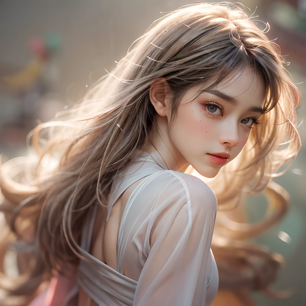 (best quality,highres,masterpiece:1.2),ultra-detailed,(realistic,photorealistic,photo-realistic:1.37),sharp focus,vivid colors,beautiful detailed eyes,beautiful detailed lips,longeyelashes,hair flowing in the wind,rosy cheeks,soft and smooth skin,natural-looking eyebrows,sparkling eyes with intricate details,subtle blush on the face,warm and inviting smile,detailed eyelashes with volume and length,sparkling highlights in the eyes,sunlit studio lighting,subtle atmospheric haze,delicate shadows on the face,impeccable skin texture,expressive facial features,life-like expressions,captivating gaze,pure joy and happiness radiating from the eyes and face, back lighting, (Tiny Japanese junior idol:1.2), slingshot swimsuit, (({Dynamic-angle | navel | Ass })), physically-based rendering, (whole Body proportions and all limbs are expressed in anatomical precision),