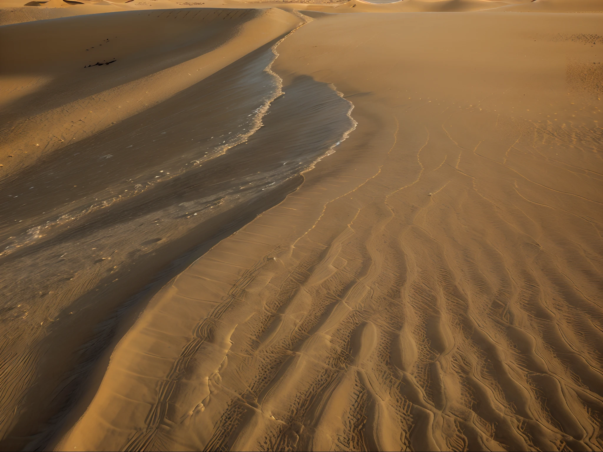 sand, beach, desert, dune, nature, texture, sea, landscape, dunes, sky, water, summer, pattern, wave, dry, ocean, sandy, sand dune, coast, abstract, travel, sahara, sun, hot, brown